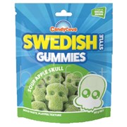 Candy Cove Swedish Gummies Sour Apple Skull 80g  18 Pack