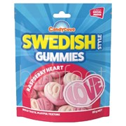 Candy Cove Swedish Gummies Raspberry Heart 80g  18 Pack