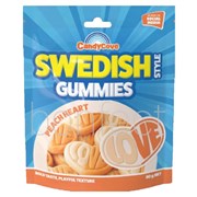 Candy Cove Swedish Gummies Peach Heart 80g  18 Pack