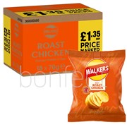 Walkers Roast Chicken Crisps 70g  18 Pack