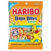 Haribo Sour Balla Bites Bag 127g  12 Pack